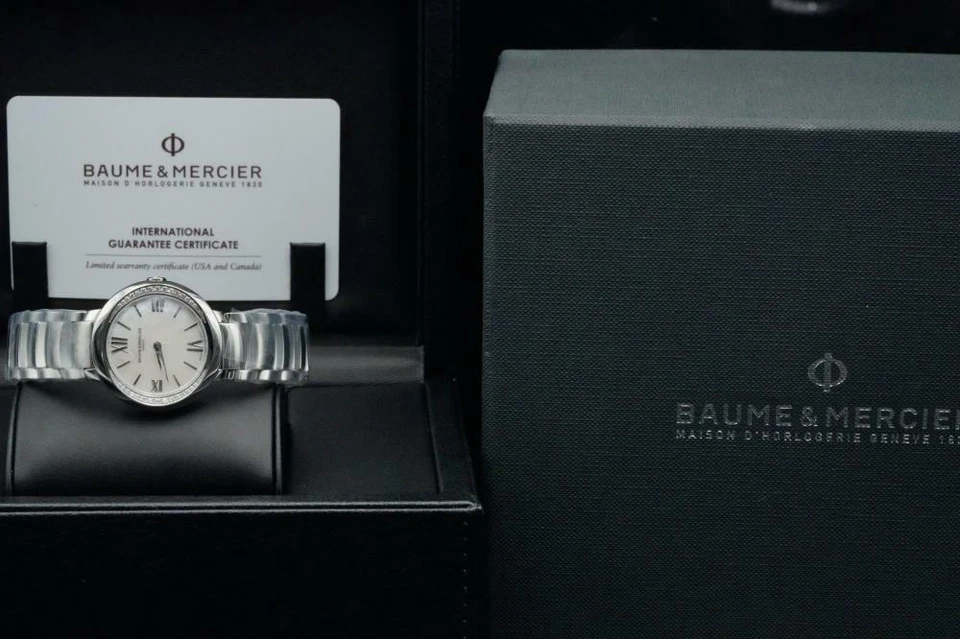 Baume & Mercier Promesse Diamond-Set Women's Watch MOA10160 (Unworn, Boxed) — 第 2/4 张图片