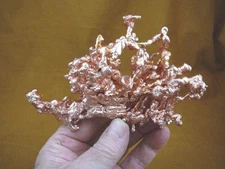 R600-520 solid 15 oz Copper free form KEWEENAW element metal Michigan sculpture