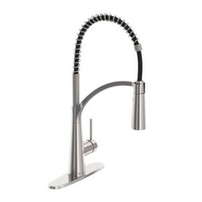 Glacier Bay Pull-Down Kitchen Faucet, Single-Handle, Stainless Steel Finish
