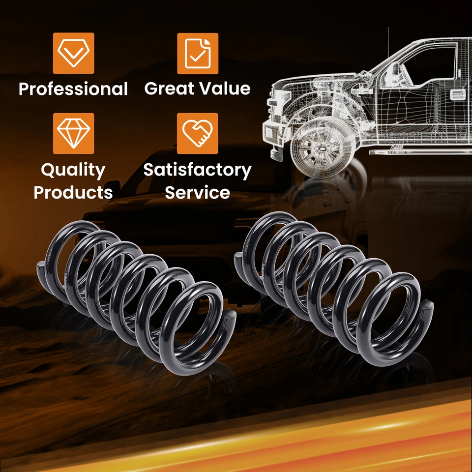 Muelles helicoidales delanteros de 2" para Chevy/GMC C1500 2x2 V8 1988-1998 Foto 2 de 4
