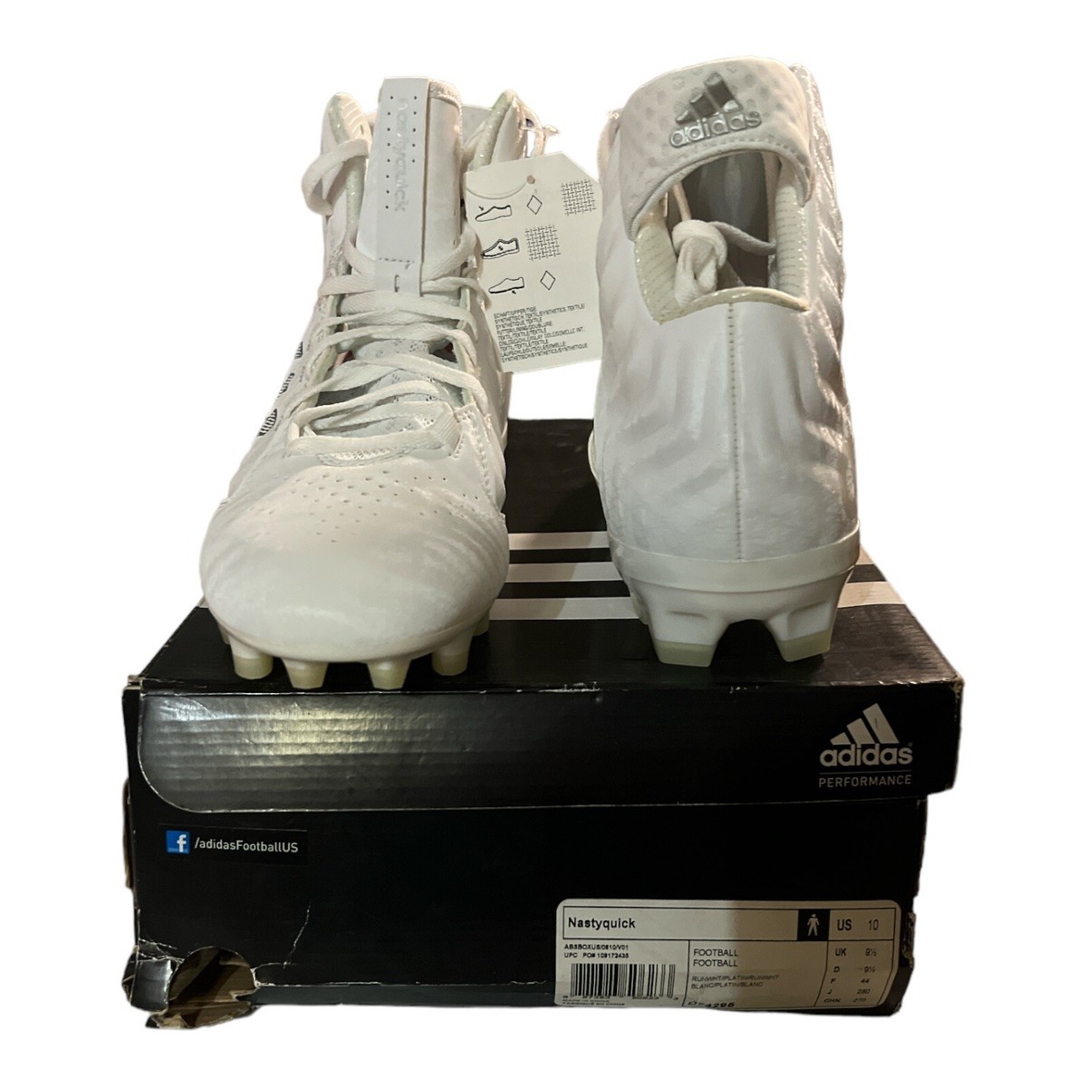 Adidas NASTYQUICK D Men\'s Sz 14 Football CLEATS New Adidas Football Cleats Nasty 2.0 (GZ4628) Men main image 2