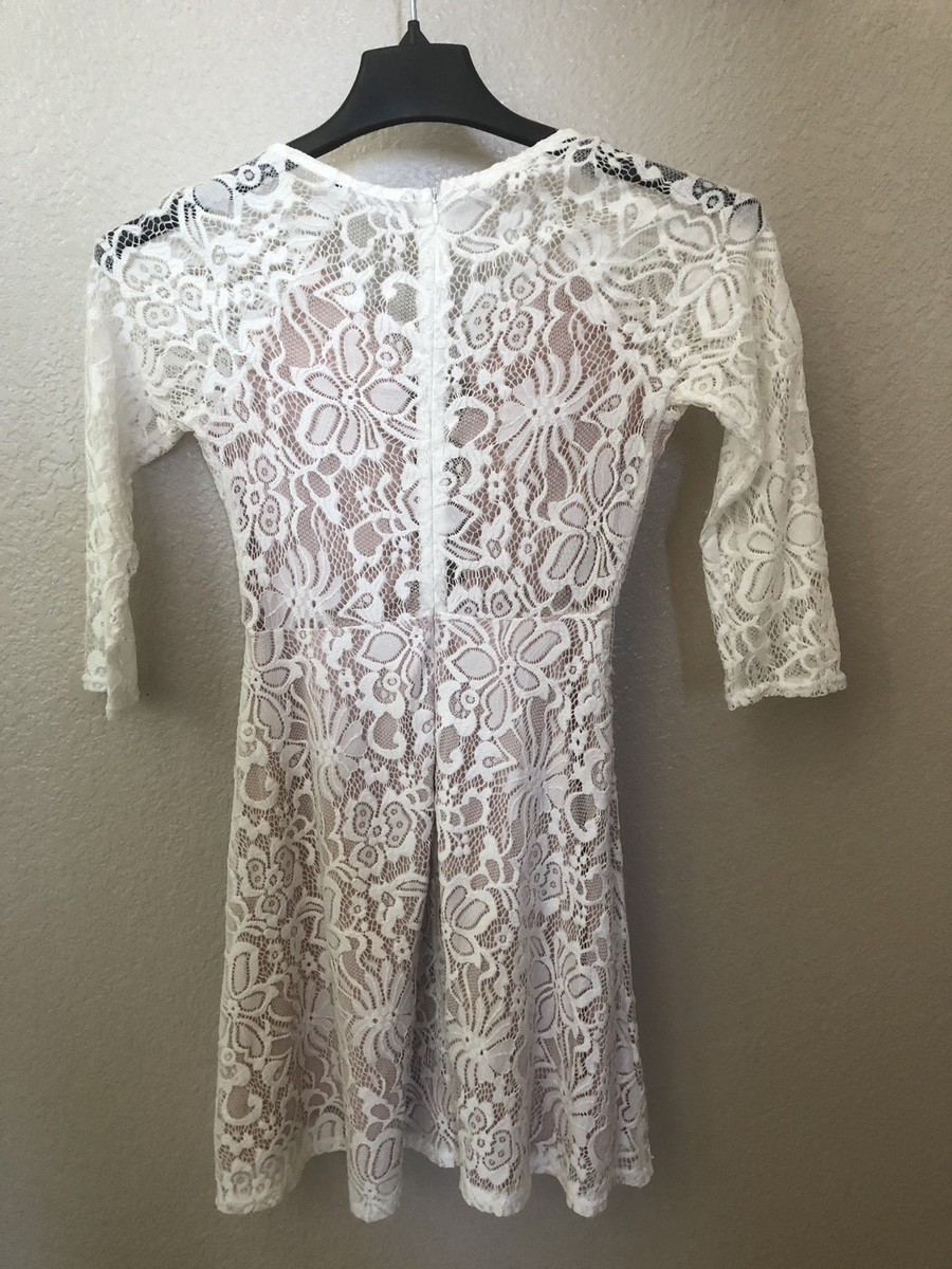 forever 21 sheer lace dress Lace & Tulle Bustier Mini Dress