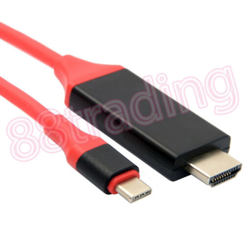 TYPE C USB TO HDMI HDTV CABLE ADAPTER TV AV OUT FOR SAMSUNG PHONES 2 - Picture 5 of 6