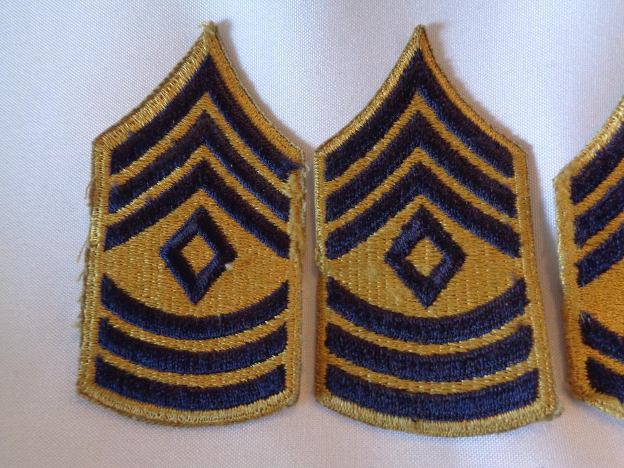 SIX 194851 KOREAN WAR ERA US ARMY COMBAT ENLISTED RANK INSIGNIA FREE