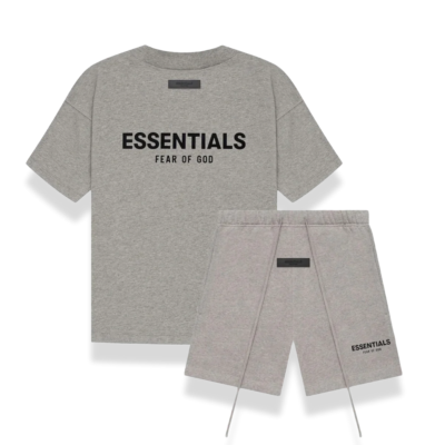 ESSENTIALS FEAR OF GOD スウェットショーツ S ✓ Authentic Fear Of God Essentials SS22 Dark Oatmeal Short Set