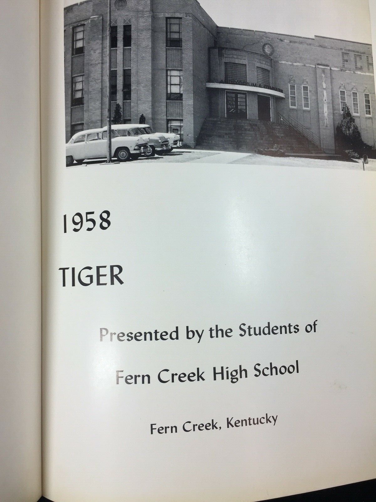 1958 FERN CREEK HIGH SCHOOL YEARBOOK, TIGER, FERN CREEK, KENTUCKY eBay