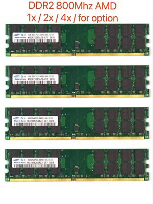 Samsung 4GB 8GB 16GB DDR2 800MHz PC2-6400 AMD DIMM Desktop 240pin Memory Ram Lot