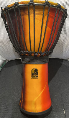 9'' TOCA DJEMBE DRUM FREESTYLE LIGHTWEIGHT - RED FIESTA OPEN BOX