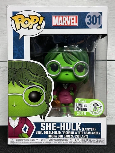 NEW FUNKO POP! MARVEL SHE-HULK LAWYER #301 ECCC CON EXCLUSIVE *SHIPS NOW*!!!