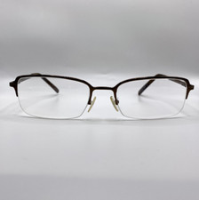Giorgio Armani GA 256 SN9 Brown Metal Semi Rimless Eyeglasses Frame 52-18-140