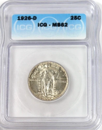 1926-D Standing Liberty Quarter : ICG MS62