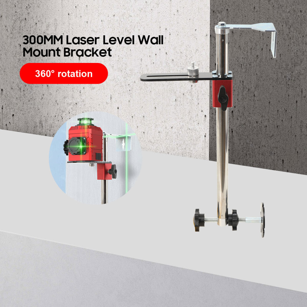 Adjustable Universal Laser Level Wall Mount Bracket 300mm Support