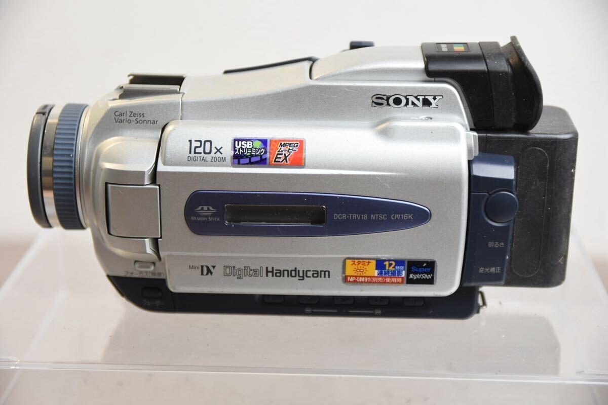 SONY ソニー DCR-TRV18 ミニDV ビデオカメラ Sony DCR-TRV18 Mini DV Digital network Handycam video