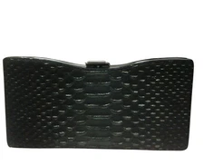 NWT Coach Madison Glitter Python Frame Clutch Black 26332 ~Beautiful!!!