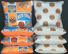 Set of 8 New York Knicks Cornhole Bags  FREE SHIPPING  