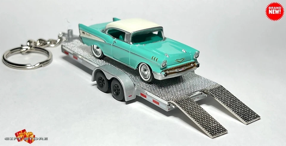 🎁🎁HTF RARE KEYCHAIN LOT 57 CHEVY + TRAILER HAULER CUSTOM Ltd Ed GREAT GIFT🎁🎁 - Image 4 of 4