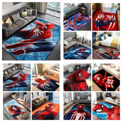 3D Spider Man Superhero Boden Teppich Schlafzimmer Tür Matte Wohnzimmer Matte