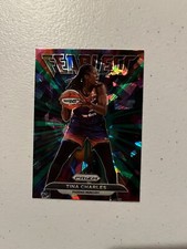 2022 Panini Prizm WNBA Fearless Tina Charles Green Ice