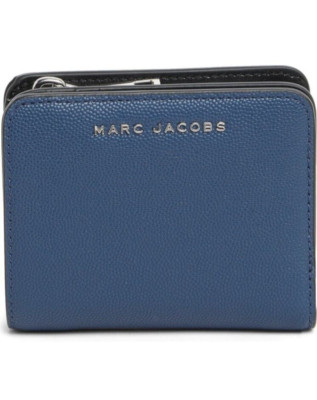 Marc Jacobs- Daily- Mini Compact Leather Wallet- Azure Blue- NWT- $140