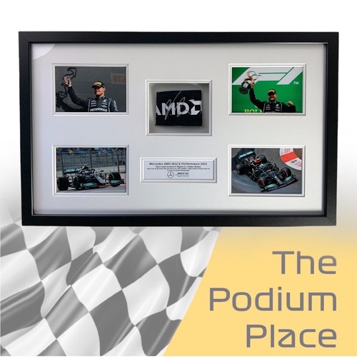 Valtteri Bottas Signed Mercedes AMG 2021 Race Used Formula 1 Bodywork Car Part - Picture 2 of 9