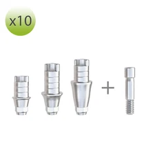 x 10 CAD/CAM Ti-base Interface Hex, Non-Hex ZrGen MegaGen AnyOne compatible