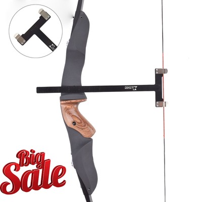 Bow Square Archery T-Shape Ruler Measurement Tools for Recurve&Compound Black