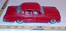 BANDAI 1963 PLYMOUTH VALIANT 4 DOOR CAR TIN FRICTION TOY JAPAN