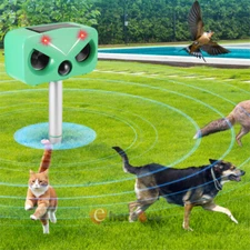 Ultrasonic Cat Dog Fox Pest Motion Sensor Repeller Scarer Deterrent Repellent US