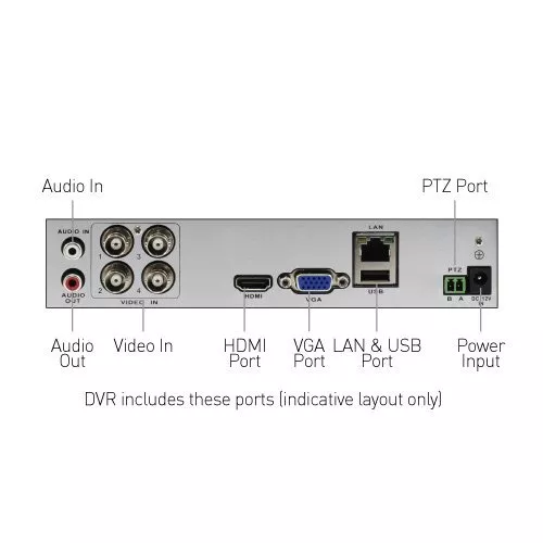 Swann DVR 4-4680 4 Channel 1080p HD 1TB Digital Video Recorder PIR HDMI VGA CCTV - Picture 10 of 12