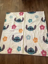 Disney's Stitch With Pink Flowers 72" x 74" Spring Fabric Shower Curtain NEW