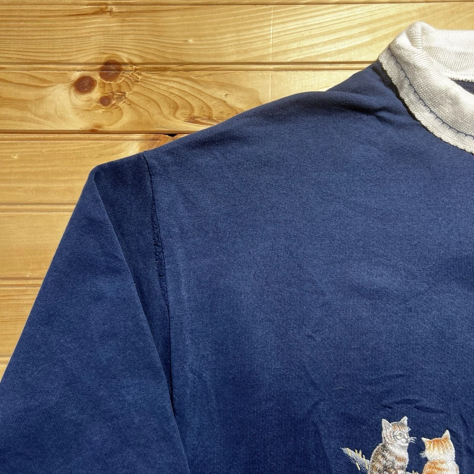 ВИНТАЖНАЯ женская толстовка Whim Z Jerzees мультфильм собаки бабушка основной размер XL - Изображение 4 из 4