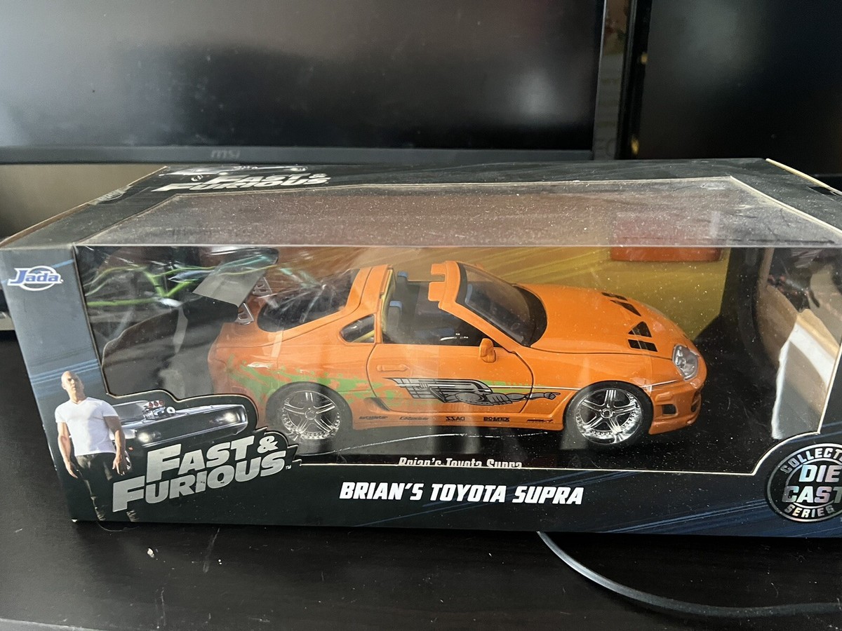JADA 1:18 FAST & FURIOUS BRIAN'S TOYOTA SUPRA DIE-CAST ORANGE Paul