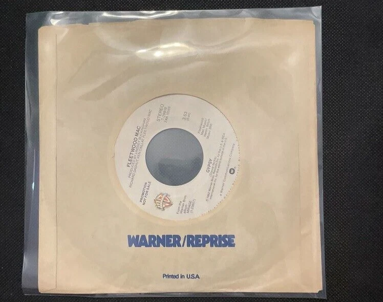 FLEETWOOD MAC GYPSY LP 7" WARNER BROS. MONO/STERO WHITE LABEL PROMO MINT - Image 2 of 3