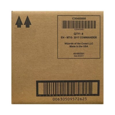 2017 Magic the Gathering MTG Commander Set of 4 Factory Sealed