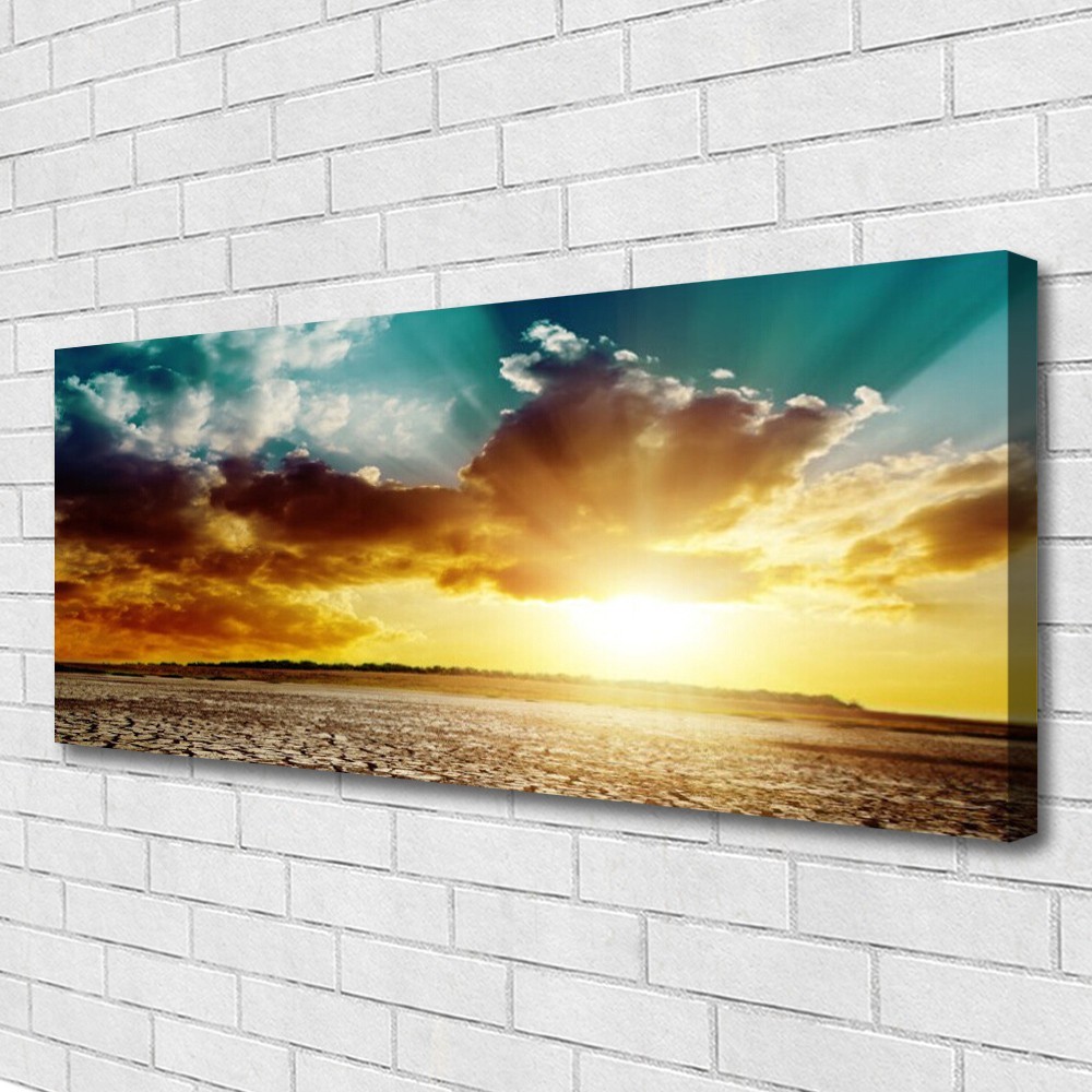 Tableaux paysage de désert 125x50cm pour créer une ambiance chaleureuse dans votre chambre