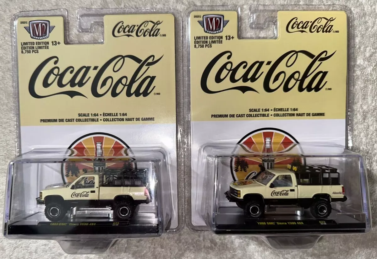 2023 M2 1998 GMC SIERRA 1500 4x4 COCA COLA 1:64 SCALE **NEW**