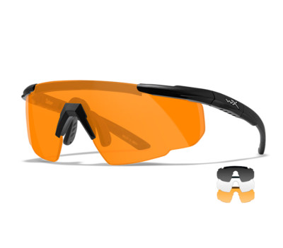 SABER ADVANCED, Grey/Clear/Light Rust Lenses, Matte Black Frame