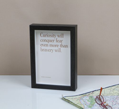 Curiosity will conquer fear even more than bravery will Quote by James Stephens