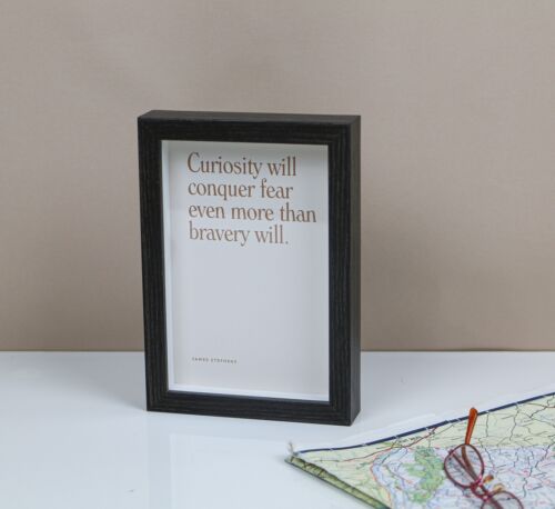 Curiosity will conquer fear even more than bravery will Quote by James Stephens - Picture 1 of 4