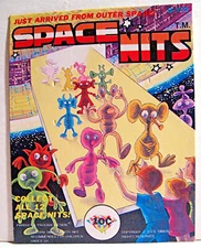 Vintage Space Nits Toy 1988 10 Ct Gumball Vending Machine Charms Card Old Stock