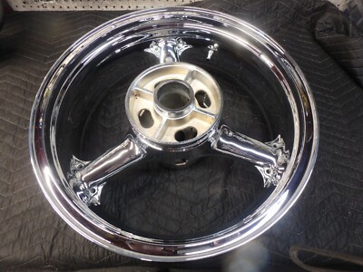 KAWASAKI ZX6R / ZZR600 CHROME PLATED FACTORY WHEEL SET