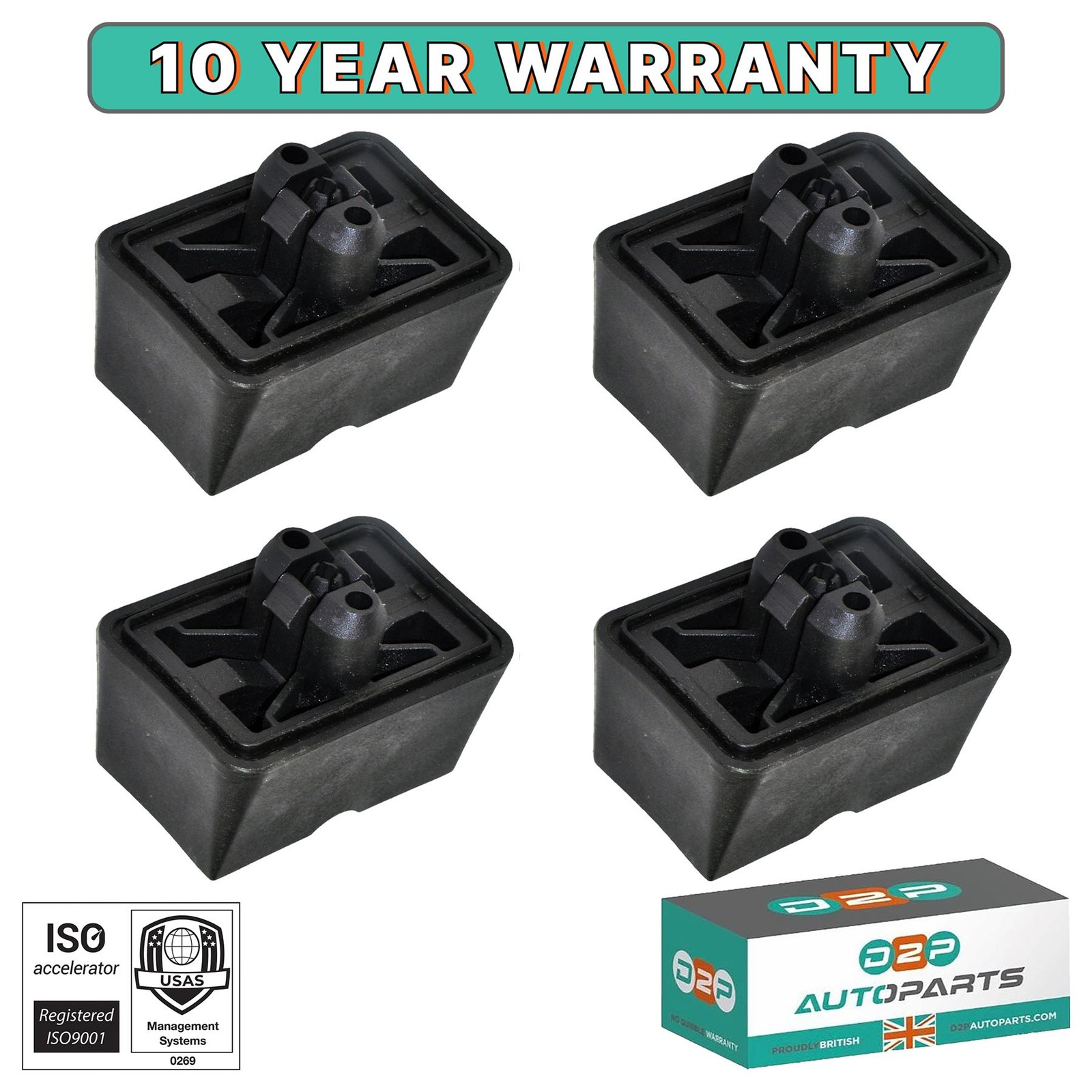 2X Jack Point Jacking Support Plug Lift Block For Bmw 6 7 Series E63 E64 E65 E66 Black - Image 9