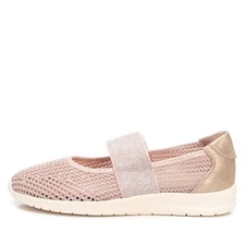 Xti Women's Braided Ballerinas Nude