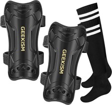 Youth Kids Soccer Shin Guards Protective Pads Sleeves Small 3'3 - 3'10 Tall