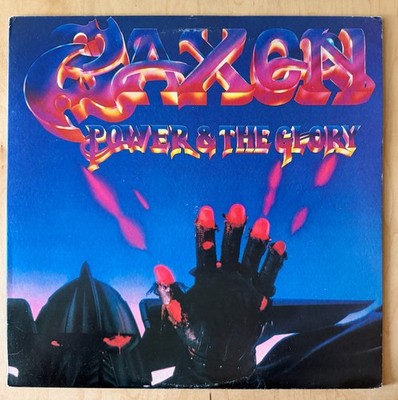 Saxon Power and the Glory Rock LP 1983 Carrere BFZ 38719 (G+/VG+)