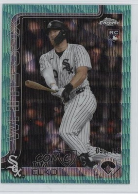 2025 Topps Chrome Update Aqua Wave Refractor /199 Tim Elko #USC79 Rookie RC 0h4v