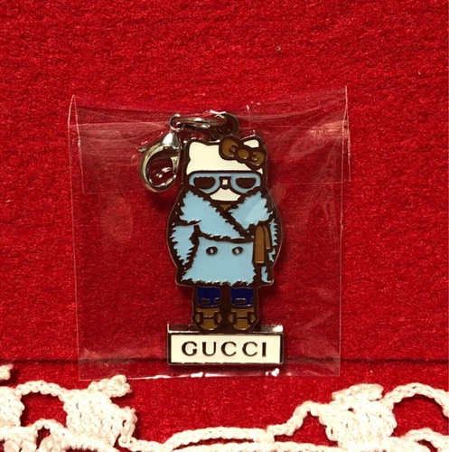 Gucci Gucci Hello Kitty Collaborazione Ciondolo Top Charm Accessorio Blu Argento