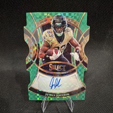 Panini Select Green Prizm Autograph Juwan Johnson #SP-JJN 1/5 Saints 2025