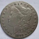1883 Morgan Silver Dollar – 90% Silver – Circulated – Liberty Head