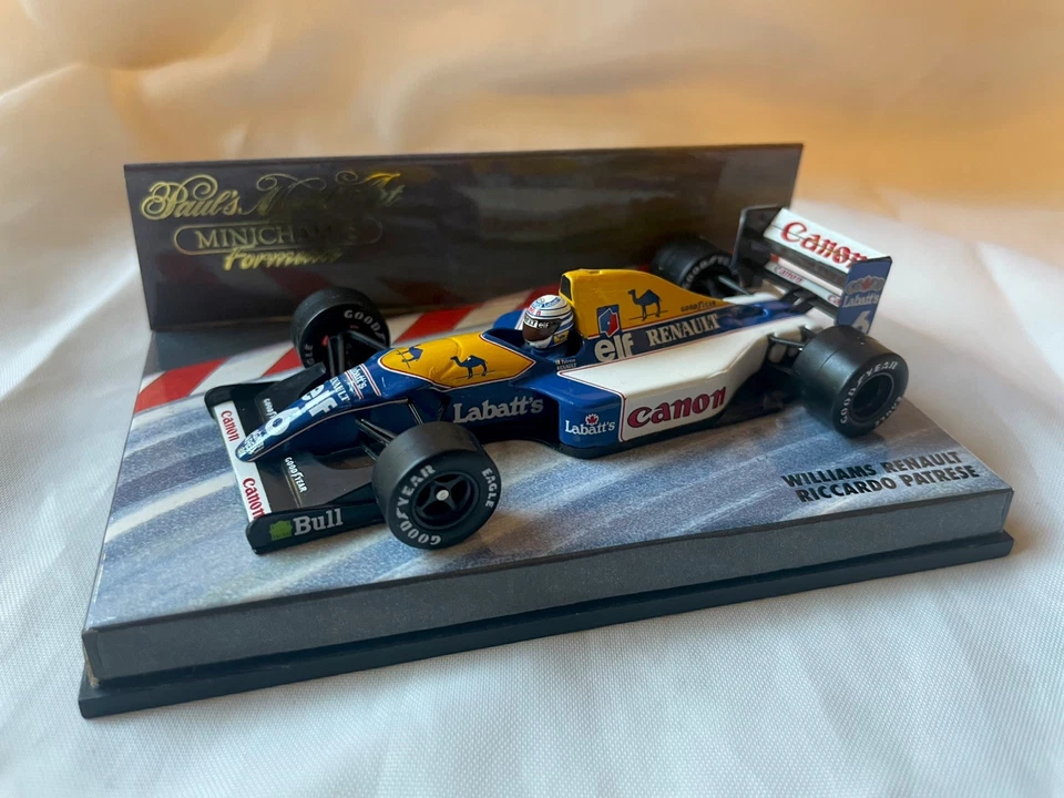 Minichamps 1:43 Scale Formula Williams Renault #6 Riccardo Patrese - Image 3 of 4